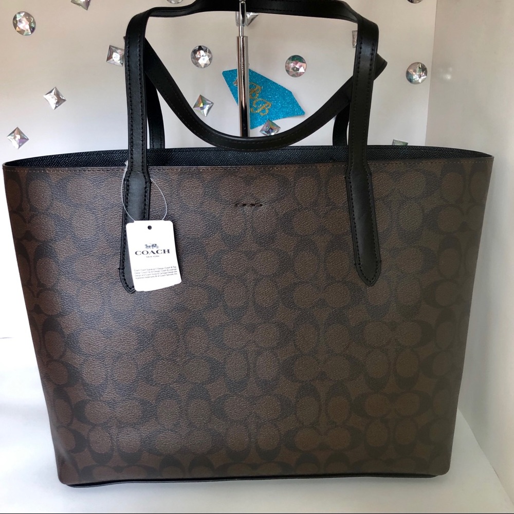 SOLD ONⓂ️COACH💎SIGNATURE AVENUE TOTE - Picture 2 of 6